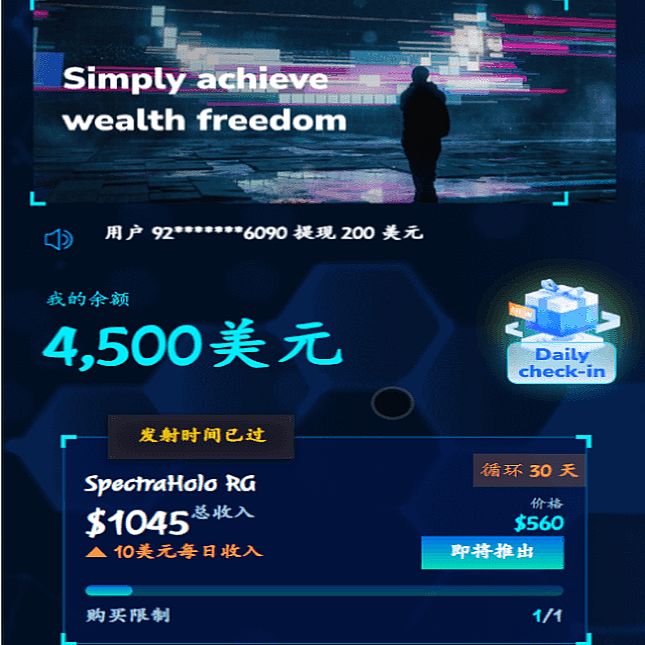 3D Holovision海外能源产品投资理财源码